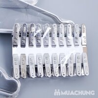 SET 20 KẸP QUẦN ÁO INOX