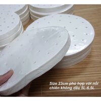 Set 200 Giấy nến dùng Nồi chiên không dầu, hấp bánh - Hàng loại xịn,size to 23cm