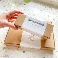 Set 20c Tem Dán Cảm Ơn Niêm Phong Gói Hàng Size A6 Gói Hàng Chuyên Nghiệp