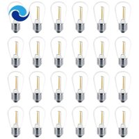 Set 24 Bóng Đèn LED S14 3V Ánh Sáng Trắng Ấm Chống Vỡ Dùng Ngoài Trời Tiện Dụng