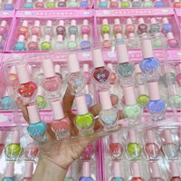 Set 24 Lọ Sơn Móng Tay Cho Bé Gái Nhiều Mẫu Sơn Móng Tay Lột Được Cho Bé👧🏻👧🏻