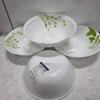 Set 2/4 tô sứ thủy tinh Vitrelle miệng rộng  Corelle European Herbs