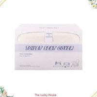 Sét 250 miếng giấy lót bồn cầu giữ vệ sinh cá nhân khi sử dụng nhà vệ sinh chung