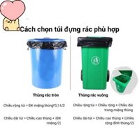 set 25KG/ 1 bao 25 bịch nhỏi TÚI ĐỰNG RÁC ĐEN CÔNG NGHIỆP CỠ LỚN ĐỦ SIZE DAI BÓNG ĐẸP