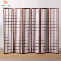 Set 3-5 vách bình phong Gỗ phong cách Nhật Bản, Hàn Quốc thu hút tài lộc, phong thuỷ (XƯỞNG SX)