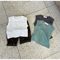 Set 3 áo ba lỗ bé trai hàng chuẩn