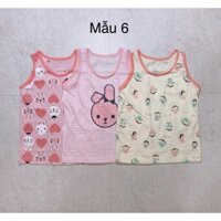 Set 3 áo sát nách MayKids cho Bé Gái size 55 - 85 ( 2 - 14y )