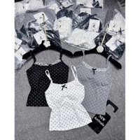 SET 3 ÁO TĂM ZIP CHẤM BI CÓ MÚT NGỰC