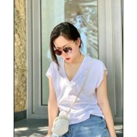Set 3 Áo thun basic cổ tim zara thun sượt organic Hot 2024