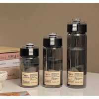 Set 3 Bình nước MU.JI dung tích 300ml, 550ml, 800ml, siêu hot, móc treo tay chống tràn+ rỉ xịn xò