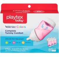 set 3 bình sữa Playtex 200ml hồng