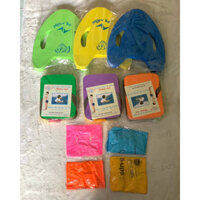 Set 3 bộ tập bơi cho bé (Phao tim lỗ + 1 cặp phao tay lăn + phao lưng Thắng Lợi) - Giao màu ngẫu nhiên
