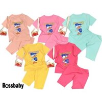 Set 3 Bộ vịt Stanley ngắn tay,có nhiêu màu sắc cho bé ,đồ bô bé gái từ 6kg-29kg.BDBG31.
