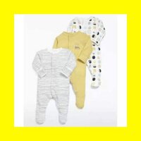 Set 3 body xuất Anh [𝑨𝒏 𝑻𝒐𝒂̀𝒏, 𝑴𝒆̂̀𝒎 𝒎𝒂̣𝒊] 100% cotton, giữ ấm bụng và lưng cho bé, thuận tiện cho mẹ