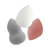 SET 3 BÔNG MINI BLENDER: GIỌT NƯỚC + KHỐI + HỒ LÔ XÁM - PH05-02