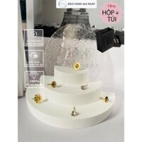 Set 3 bông tai Titan Nữ cao cấp hoa cúc,đính đá mạ vàng cá tính,thanh lịch,Không gỉ sét,không ngứa tai,Tặng kèm quà xịn.