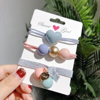 SET 3 CÁI CỘT TÓC VỪA LÀM VÒNG TAY ĐÍNH HẠT ĐÁ NHÂN TẠO CAO CẤP