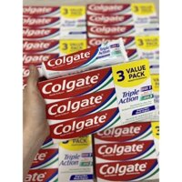 Set 3 cây Kem đánh răng Colgate Triple Action 170g