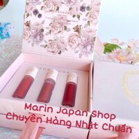 Set 3 cây son mini từ thương hiệu Hàn Quốc Forencos son Bản Nhật Sẵn Hộp Làm Quà Tặng