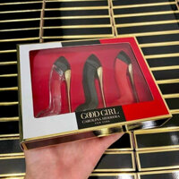 Set 3 chai guốc mini Carolina Herrera Good Girl - Eau de Parfum EDP (7ml)