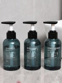 Set 3 Chai Rỗng Đựng Dầu Gội Sữa Tắm Dung Tích 300ML Tiện Dụng