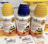 Set 3 chai Siro trị ho Zarbees Naturals Childrens Cough Syrup cho trẻ từ 2 tuổi 118ml