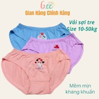 Set 3 Chiếc Quần Chip Bé Gái, Đồ Lót Bé Gái Mặc Váy Cao Cấp Tam Giác  FLY CAT Vải Sợi Tre Thoải Mái Cả Ngày