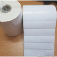 SET 3 CUỘN 50M Giấy In Mã Vạch, Tem Thường (DÙNG CHO MÁY CUỘN MỰC)  Khổ 3Tem 110x22mm