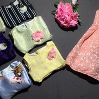 Sét 3 đâm 2 bộ thu đông bé từ 10 đến 25kg đủ màu.. Đầm vãi gấm bao đẹp.. 2 bộ ngủ vãi cotton 4 chiều hàng shop.........