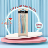 Set 3 dao cạo lông mày, ria mép, lông mặt Ebelin Đức
