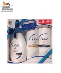 Set 3 dầu gội xả sữa tắm Dove Nhật Bản