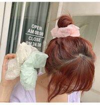 Sét 3 dây buộc tóc nhiều mẫu dễ thương - Ngẫu nhiên - HD129 kẻ chìm