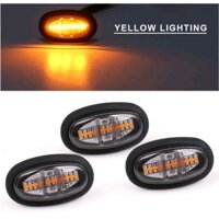 Set 3 Đèn LED lưới tản nhiệt phía trước màu hổ phách cho xe Ford F150 Raptor 2017-2019 (A06.)