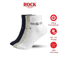 Set 3 Đôi tất nam cao cấp cổ cao ROCK UNDERWEAR VA 501, ngăn mùi, thấm hút, kháng khuẩn