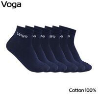 Set 3 Đôi Tất Vớ Nam Cao Cấp Voga Cổ Ngắn Sợi Cotton Hút Ẩm, Khử Mùi