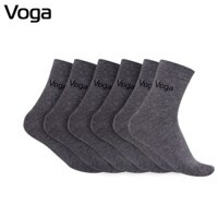 Set 3 đôi tất vớ nam Voga cổ cao sợi cotton mát mẻ, hút ẩm, khử mùi