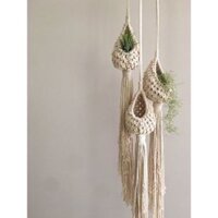 Set 3 Giỏ treo túi treo đựng đồ, chậu cây mini