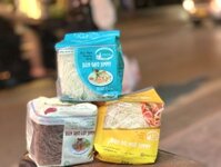 Set 3 gói bún gạo khô Jimmy dùng thử, 3 loại, mỗi túi 250g.