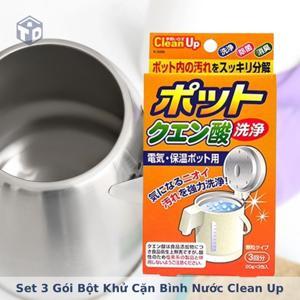 Set 3 gói khử cặn bình nước Japan