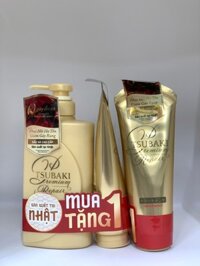 Sét 3 gội xả Tsubaki vàng tặng kèm kem xả cao cấp