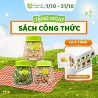 Set 3 hạt ăn dặm hữu cơ siêu canxi Mămmy cho bé ăn dặm: Yến Mạch, Đậu Gà, Đậu Hà Lan