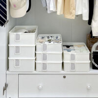 Set 3 Hộp nhựa chia ngăn đựng đồ lót tất vớ mỹ phẩm hộp nhựa PP đa năng có nắp 👍freeship🐯