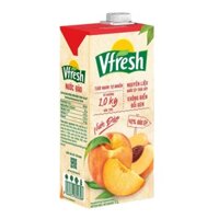 (Set 3 Hộp) Nước Đào, 42% Đào Ép, Vfresh, Peach Juice (1L) - VINAMILK