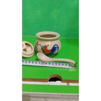 Set 3 Hũ đựng bằng sứ, hũ đựng gia vị chịu nhiệt độ cao dung tích 300ml