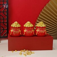 Set 3 Hũ Đựng Muối Gạo Phúc Lộc Thọ (T160) - (Set)