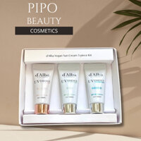 Set 3 Kem chống nắng d’Alba Minisize 5ml Waterfull Tone-up Sunscreen -