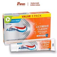 Set 3 Kem Đánh Răng Aquafresh Extreme Clean Whitening Action Toothpaste 5.6Oz 158.7g
