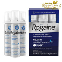 Set 3 Kem mọc râu, tóc Nam Rogaine Minoxidil 5% Foam Dạng Bọt 3x60ml [ TT ]