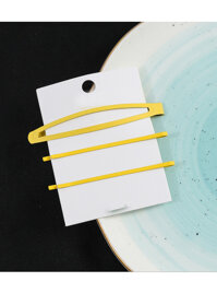 Sét 3 kẹp tóc mái Song An Eco KAH119 - Vàng