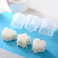 Set 3 khuôn hình gấu, sao, trái tim làm cơm bento - Nội địa Nhật Bản - 1 set